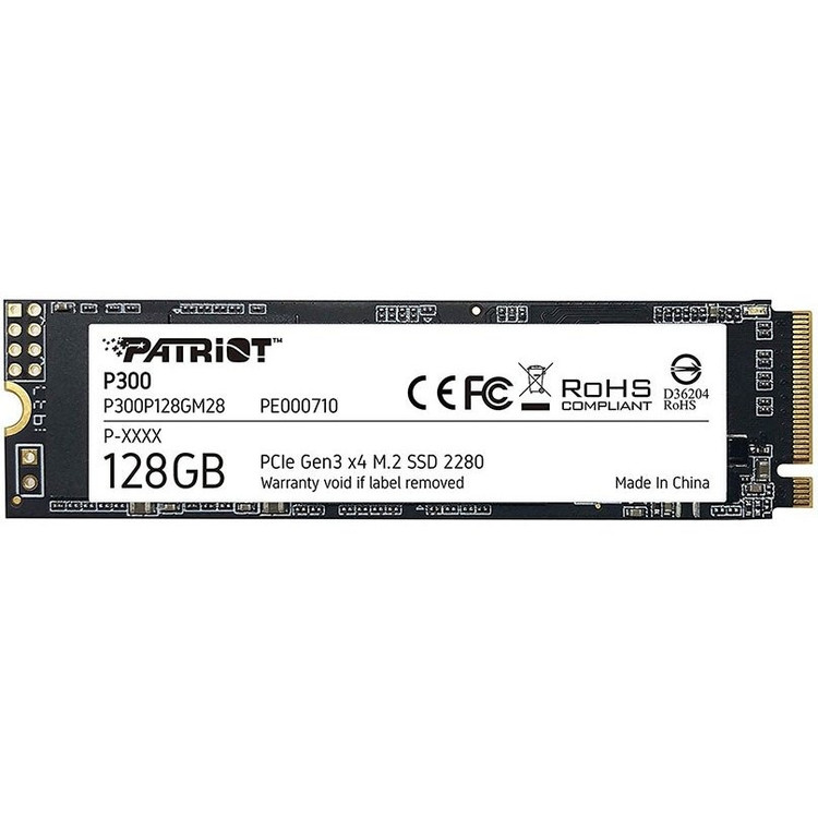 حافظه اس اس دی اینترنال پاتریوت P300 M.2 2280 NVMe ظرفیت 128 گیگابایت