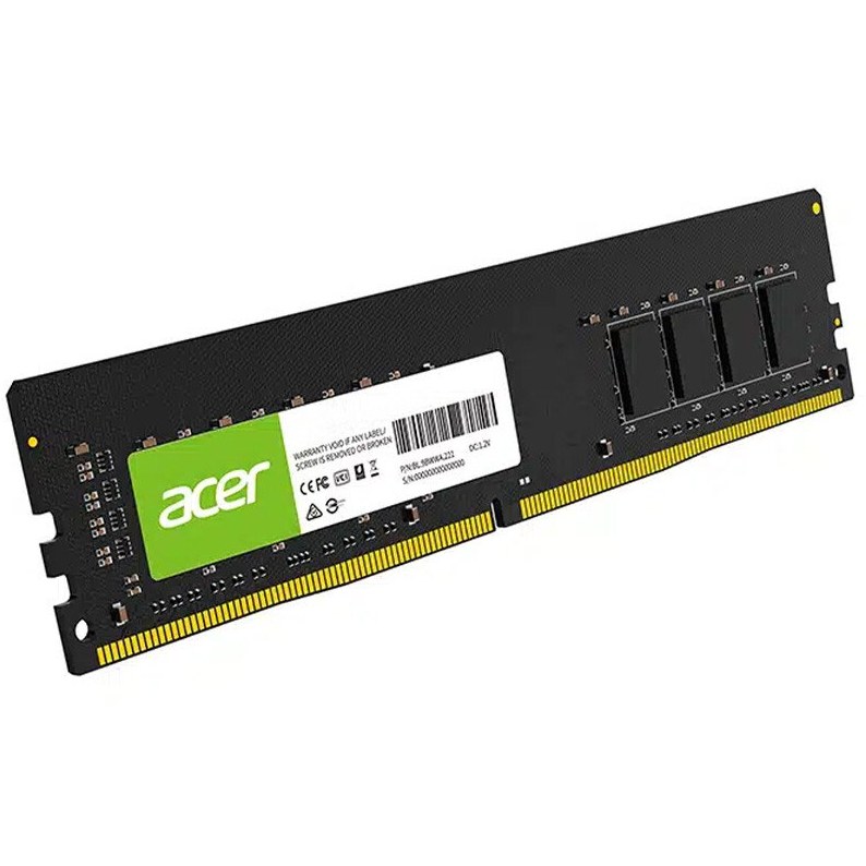 رم کامپیوتر ایسر تک کاناله مدل UD100 فرکانس 3200 مگاهرتز DDR4 تایمینگ CL22 حافظه 8 گیگابایت