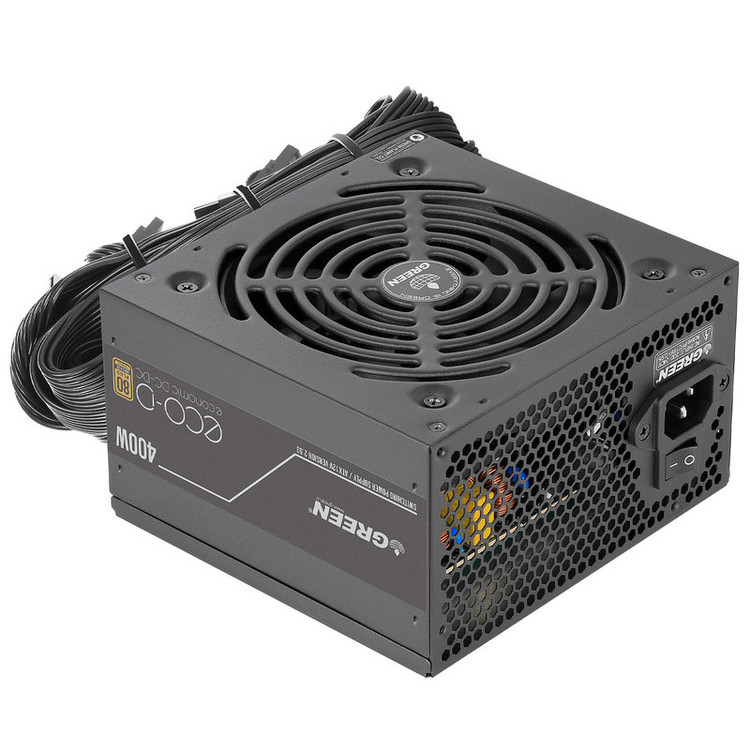 منبع تغذیه کامپیوتر 400W وات گرین مدل GP400A-ECO D
