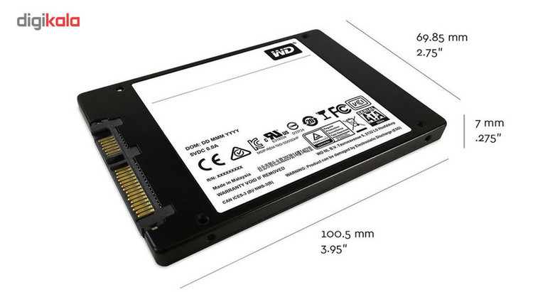 اس اس دی اینترنال SATA III وسترن دیجیتال مدل Green ظرفیت 240 گیگابایت