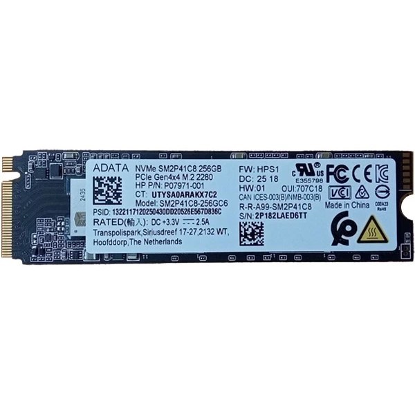 حافظه SSD ای دیتا مدل SM2P41C8 ظرفیت ۲۵۶ گیگابایت
