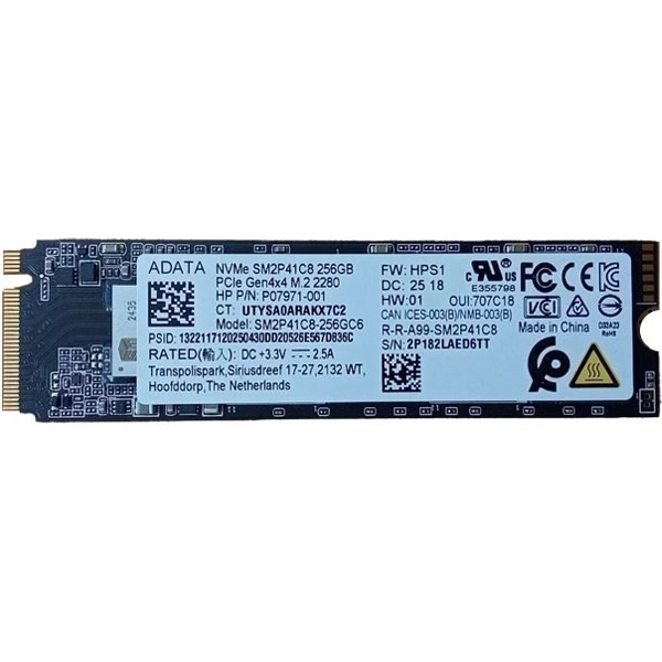 حافظه SSD ای دیتا مدل SM2P41C8 ظرفیت ۲۵۶ گیگابایت