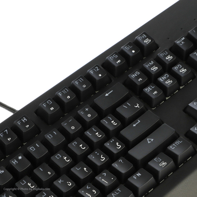 کیبورد مخصوص بازی تسکو مدل GK 8127، سوییچ مکانیکال قهوه ای، Full-Size، نورپردازی RGB