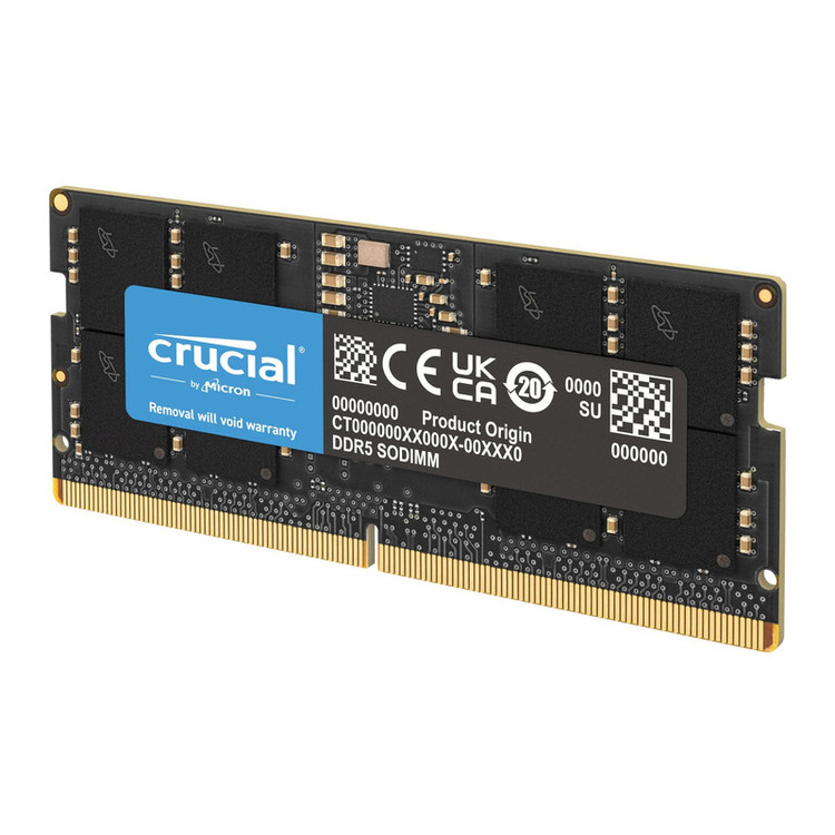 رم دسکتاپ 8 گیگابایت DDR5 کروشیال مدل CT8 با فرکانس 4800 مگاهرتز، تایمینگ CL40 و ولتاژ 1.1 ولت، تککاناله